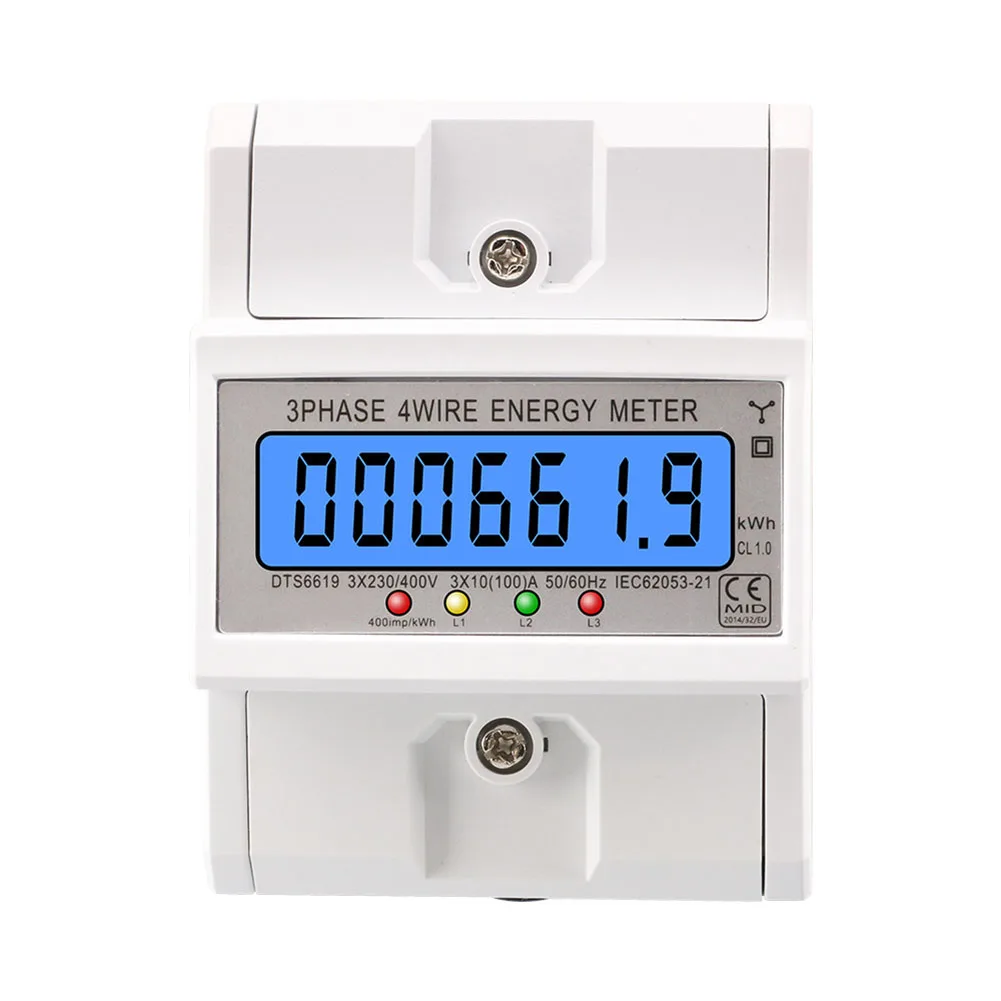 DTS6619 100A LCD Digital Display With Backlight Power Meter 3 Phase Kwh Meter 380V LCD Rail Electronic Energy Meter Tools
DTS6619 100A LCD Digital Display With Backlight Power Meter 3 Phase Kwh Meter 380V LCD Rail Electronic Energy Meter Tools
