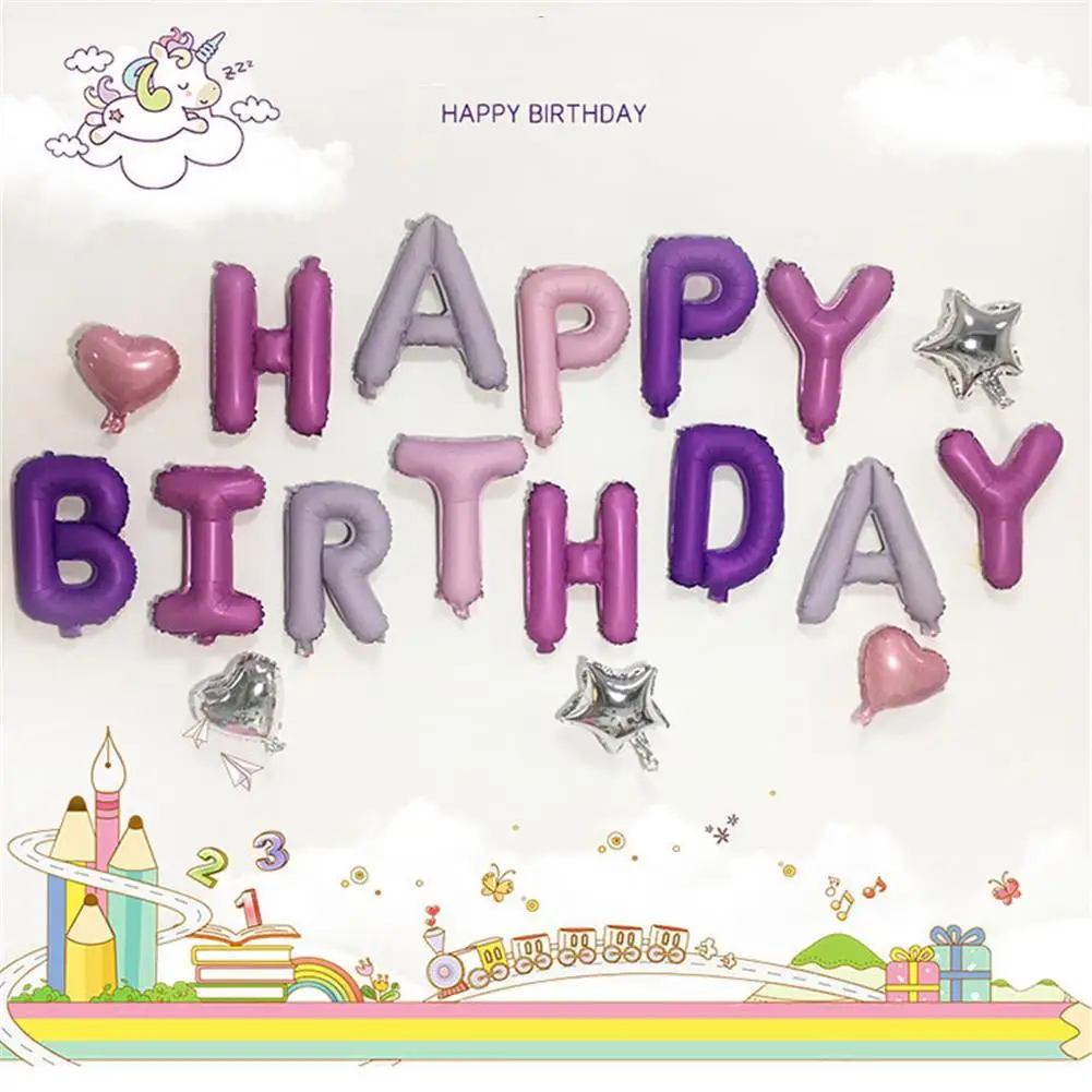 【 Ready Stock 】16 Pcs/set Happy Birthday Letters Balloon Set Aluminum Film Colorful Children Birthday Balloon
【 Ready Stock 】16 Pcs/set Happy Birthday Letters Balloon Set Aluminum Film Colorful Children Birthday Balloon