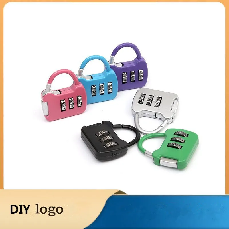 

Color Mini Password Padlock Luggage Case Password Lock Student Dormitory Cabinet Password Small Lock Backpack Zipper Lock