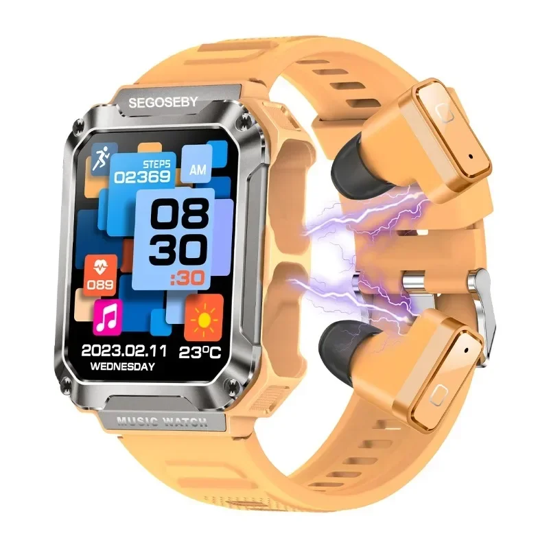 T93 Smart Watch with Earbuds 3 in 1 Fitness Tracker 1.96" HD Screen 4GB Large Memory Bluetooth Call Sports Men Smartwatch 2023
T93 Smart Watch with Earbuds 3 in 1 Fitness Tracker 1.96" HD Screen 4GB Large Memory Bluetooth Call Sports Men Smartwatch 2023