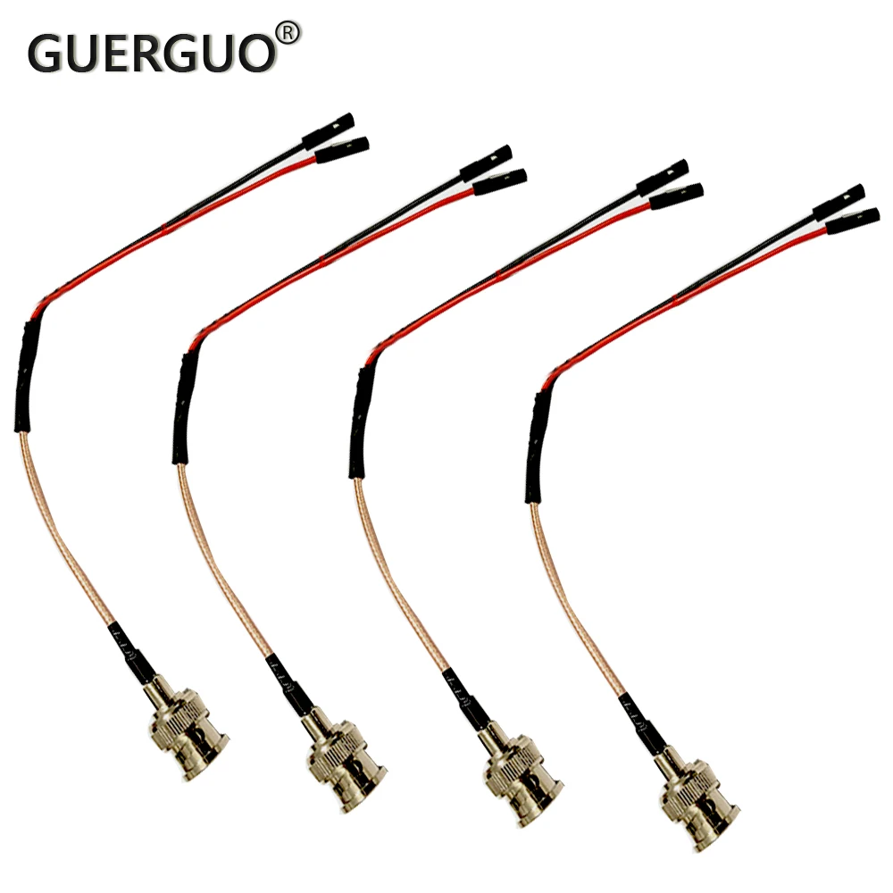

20CM Copper Q9 BNC Male to DuPont Female Red And Black Connection Cable Signal Cable RF Video Extension RF Coaxial RG316 Cable