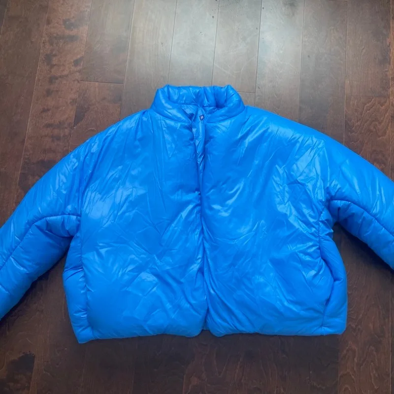 

Пуховик Kanye 2023fw для мужчин и женщин, утепленная бархатная куртка, сохраняющая тепло, Канье, пуховая парка, пальто большого размера