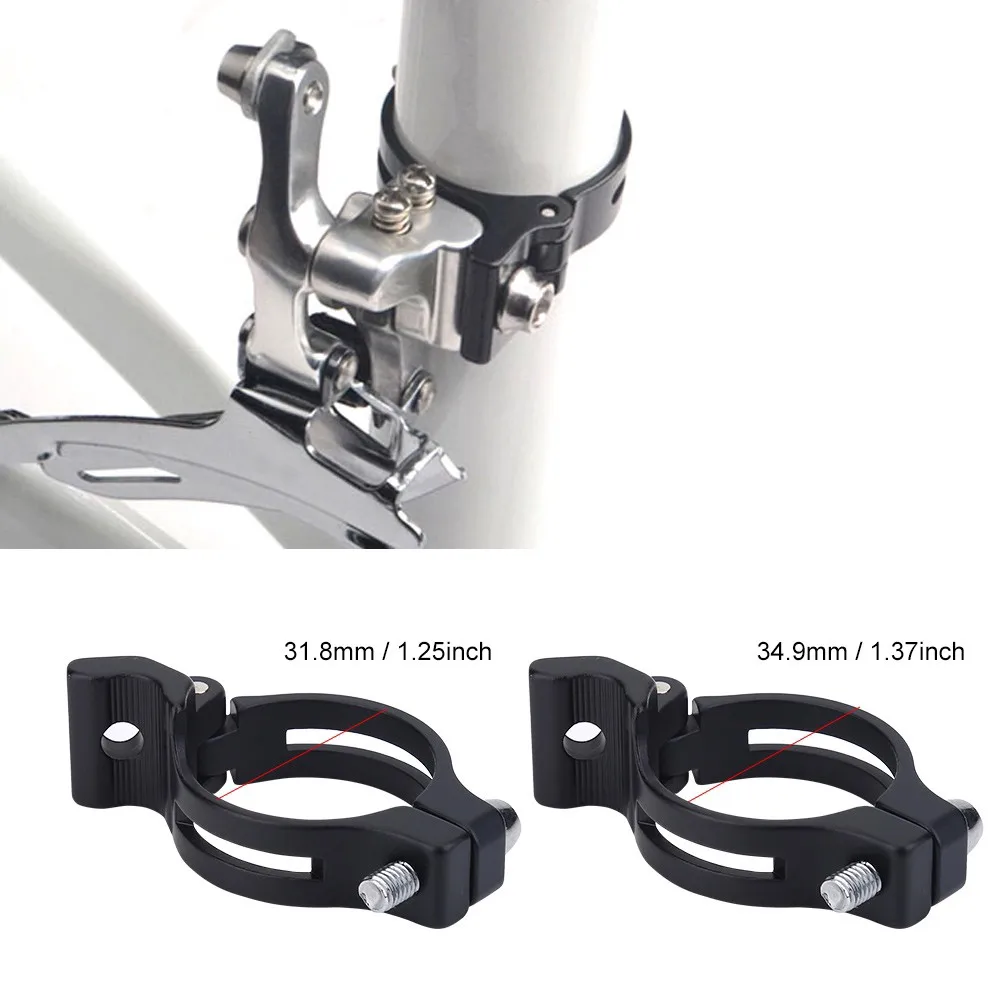 31.8/34.9mm Bicycle Front Derailleur Adapter Hanging / Locking Front Derailleur Braze On Clamping Ring Band Adapter Clamps
31.8/34.9mm Bicycle Front Derailleur Adapter Hanging / Locking Front Derailleur Braze On Clamping Ring Band Adapter Clamps