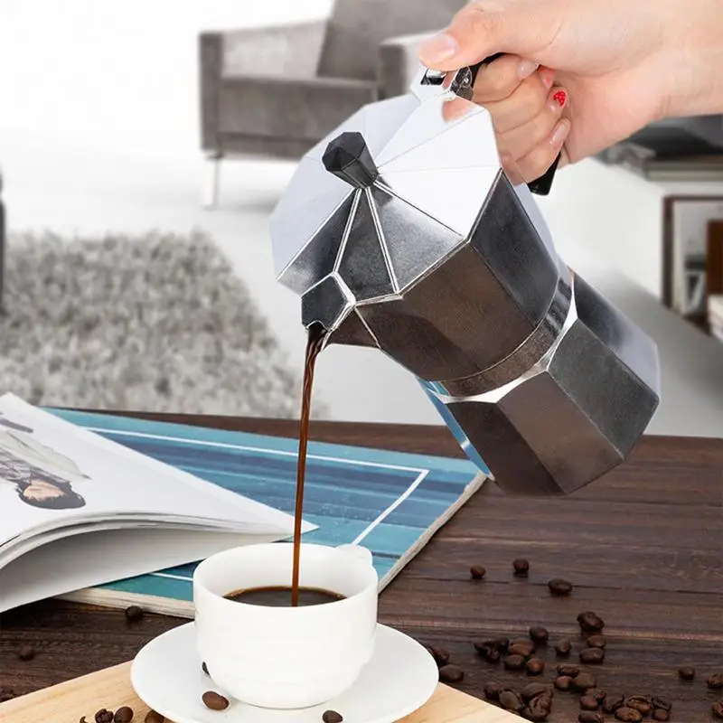 Moka Pot Manual Camping Cuban Coffee Brewer For Making Cappuccino Latte Portable Vintage Wooden Handle Espresso Maker Moka Pot
Moka Pot Manual Camping Cuban Coffee Brewer For Making Cappuccino Latte Portable Vintage Wooden Handle Espresso Maker Moka Pot