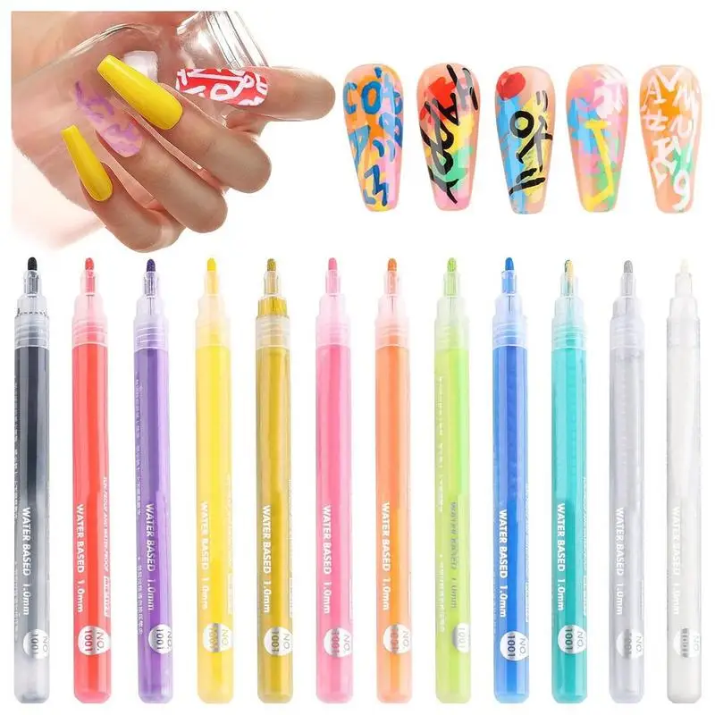 12Pcs 3D Nail Art Pens Set 12Pcs Nail Drawing Brush Kit Nail Art Tools For DIY Lovers Nail Art Enthusiasts And Professional Nail
12Pcs 3D Nail Art Pens Set 12Pcs Nail Drawing Brush Kit Nail Art Tools For DIY Lovers Nail Art Enthusiasts And Professional Nail