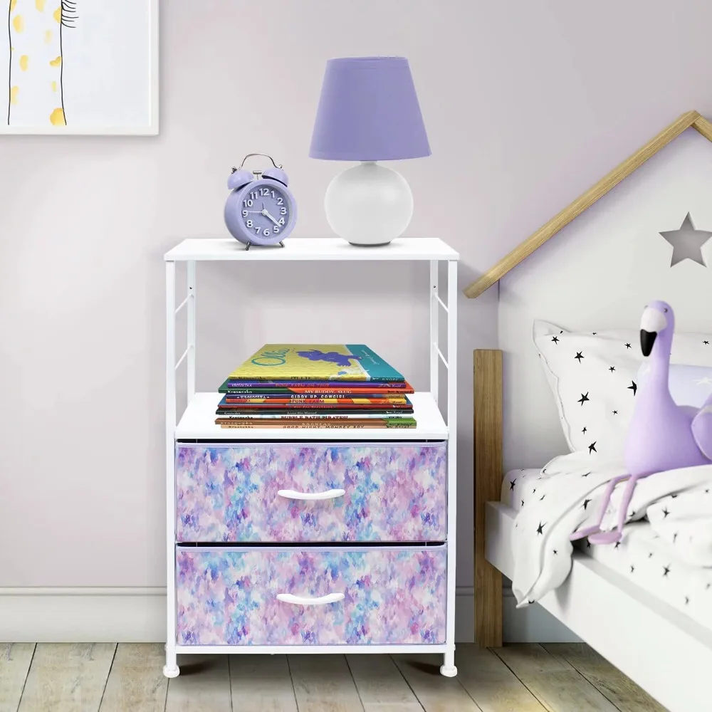 Nightstand 2-Drawer Storage Dresser - Kids, Teens Boys & Girls Bedrrom Furniture, Accent End Table Chest
Nightstand 2-Drawer Storage Dresser - Kids, Teens Boys & Girls Bedrrom Furniture, Accent End Table Chest