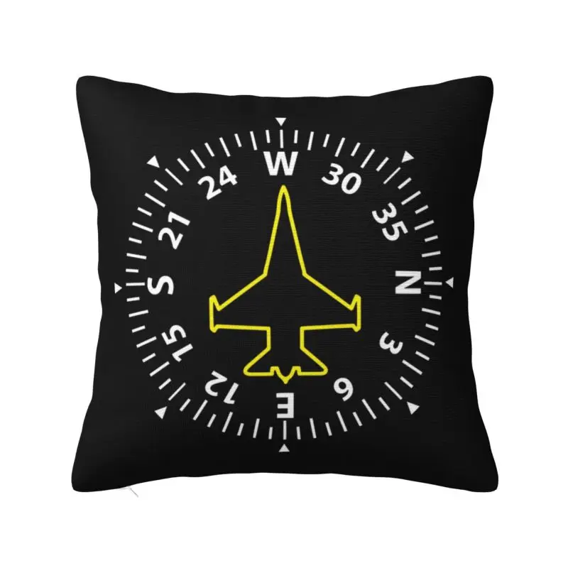 

Fashion Jet Fighter Pilot Cushion Cover Soft Aviation Airplane Aviator Throw Pillow for Sofa Car Square Pillowcase Home Decor