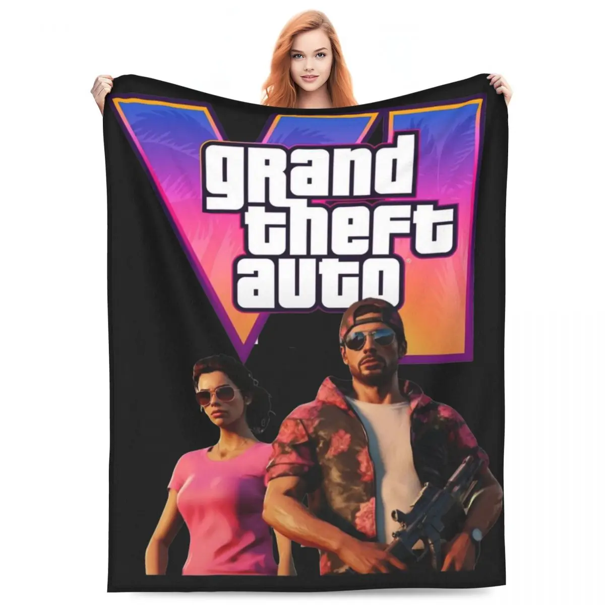Lucia And Jason GTA 6 одеяла фланелевые расслабляющие супер теплые Пледы для дивана
Lucia And Jason GTA 6 одеяла фланелевые расслабляющие супер теплые Пледы для дивана