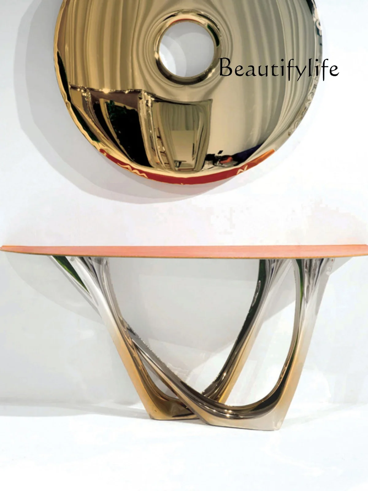 Fiberglass Hallway Coffee Table Gradient Color Golden Table Decoration Hallway Creative Table
Fiberglass Hallway Coffee Table Gradient Color Golden Table Decoration Hallway Creative Table