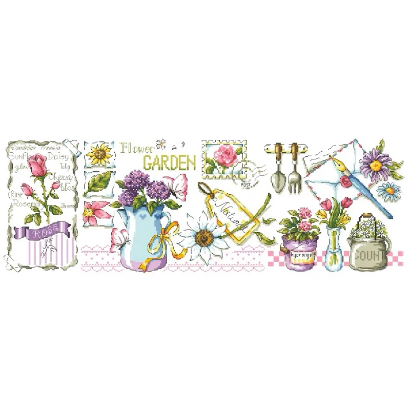 Amishop красивый Счетный Набор для вышивки крестиком инструменты для цветочного сада розовые хризантемы Гортензия SO-G34 
Amishop красивый Счетный Набор для вышивки крестиком инструменты для цветочного сада розовые хризантемы Гортензия SO-G34