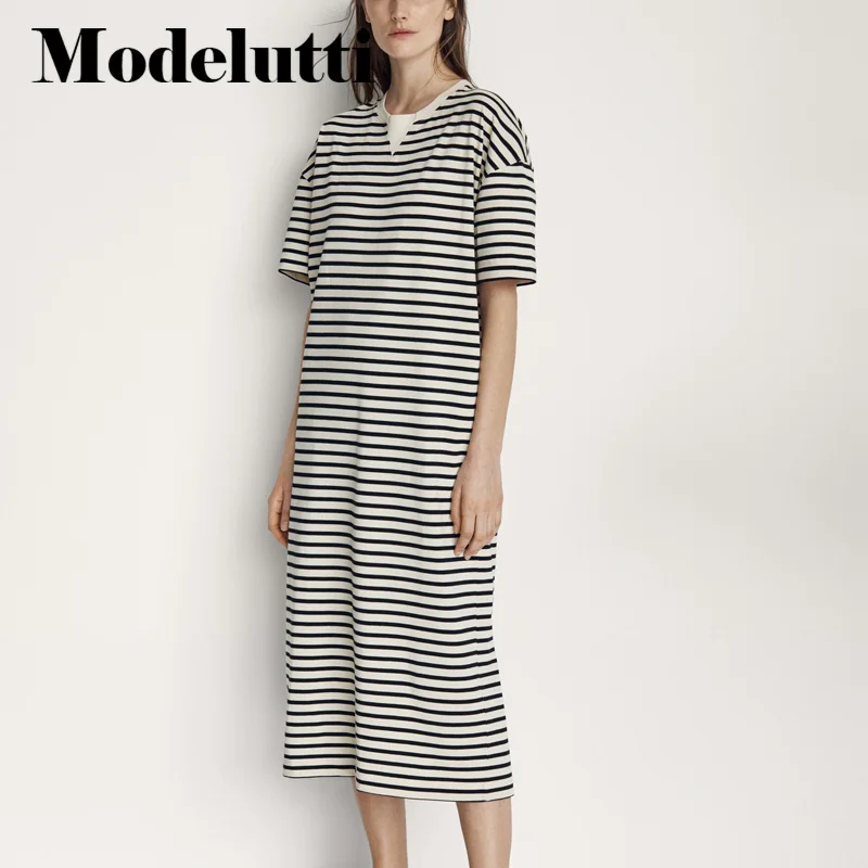 De Casual Vestidos Fiesta De Noche England Vintage Striped O-neck Loose Causal Long Dress Cotton Summer Dress Women
De Casual Vestidos Fiesta De Noche England Vintage Striped O-neck Loose Causal Long Dress Cotton Summer Dress Women