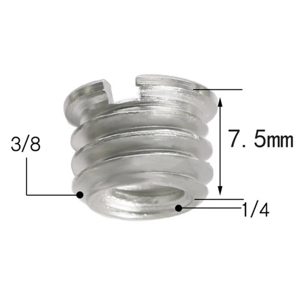 1/4 3/8 To 5/8 Thread Screw Mount Adapter For Tripod Camera Studio Male To Female Screw Converter For Camera Tripod Light Stand
1/4 3/8 To 5/8 Thread Screw Mount Adapter For Tripod Camera Studio Male To Female Screw Converter For Camera Tripod Light Stand