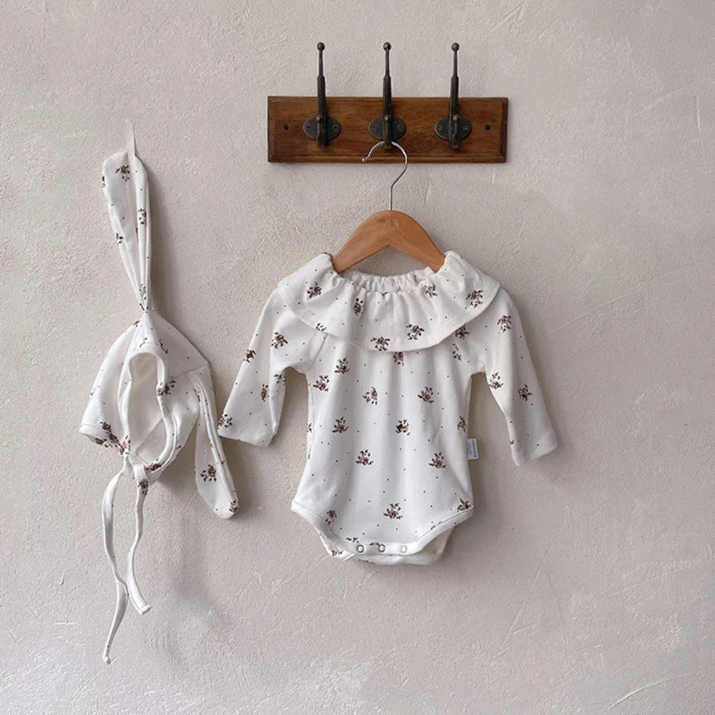 MILANCEL 2022 Autumn Baby Girls Clothes Floral Baby Bodysuits Peter Pan Collar Girls One Piece With Bunny Hat
MILANCEL 2022 Autumn Baby Girls Clothes Floral Baby Bodysuits Peter Pan Collar Girls One Piece With Bunny Hat