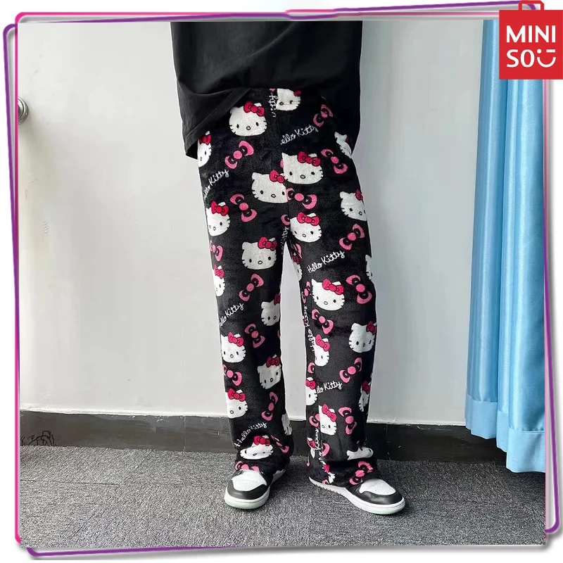 New 2024 Miniso Sanrio Hello Kitty Melody Anime Y2K Sleepwear Home Warmth Plush Pants Women's Winter Pants Christmas Gift
New 2024 Miniso Sanrio Hello Kitty Melody Anime Y2K Sleepwear Home Warmth Plush Pants Women's Winter Pants Christmas Gift