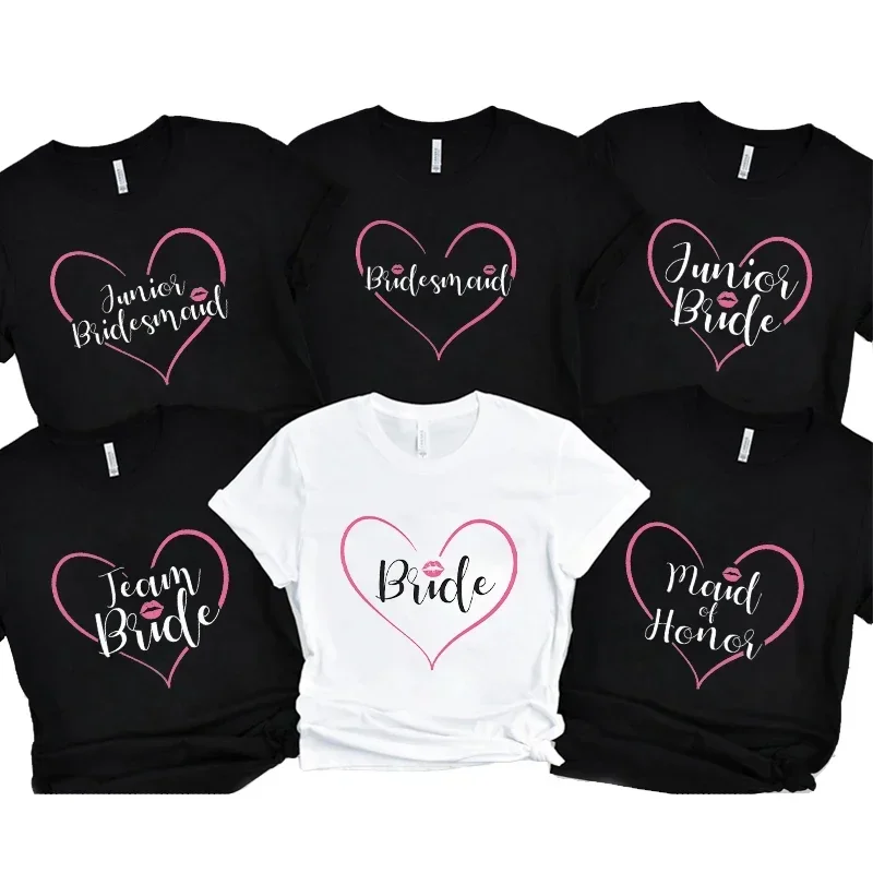 Team Bride Squad T Shirt Bridesmaid Tshirt Shirt Bridal Shower Bachelorette Wedding Hen Party Tops Love Heart Print Graphic Tees
Team Bride Squad T Shirt Bridesmaid Tshirt Shirt Bridal Shower Bachelorette Wedding Hen Party Tops Love Heart Print Graphic Tees