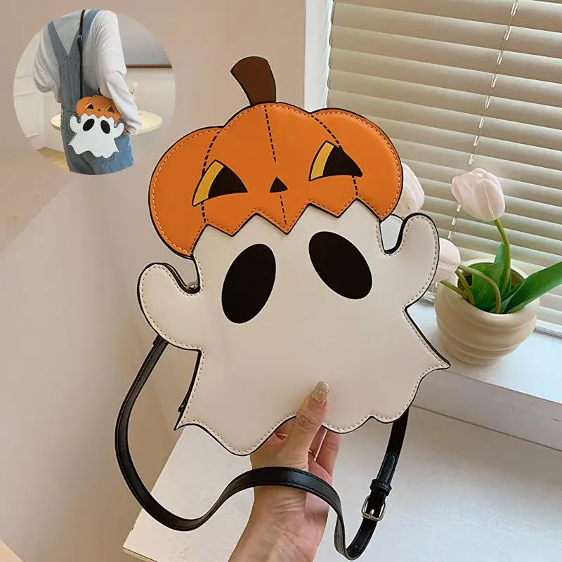 Halloween Shouder Bags Creative 3D Cartoon Pumpkin Ghost Design Cute Bags Women Cell Phone Purses Novelty Personalized Candy Cro
Halloween Shouder Bags Creative 3D Cartoon Pumpkin Ghost Design Cute Bags Women Cell Phone Purses Novelty Personalized Candy Cro