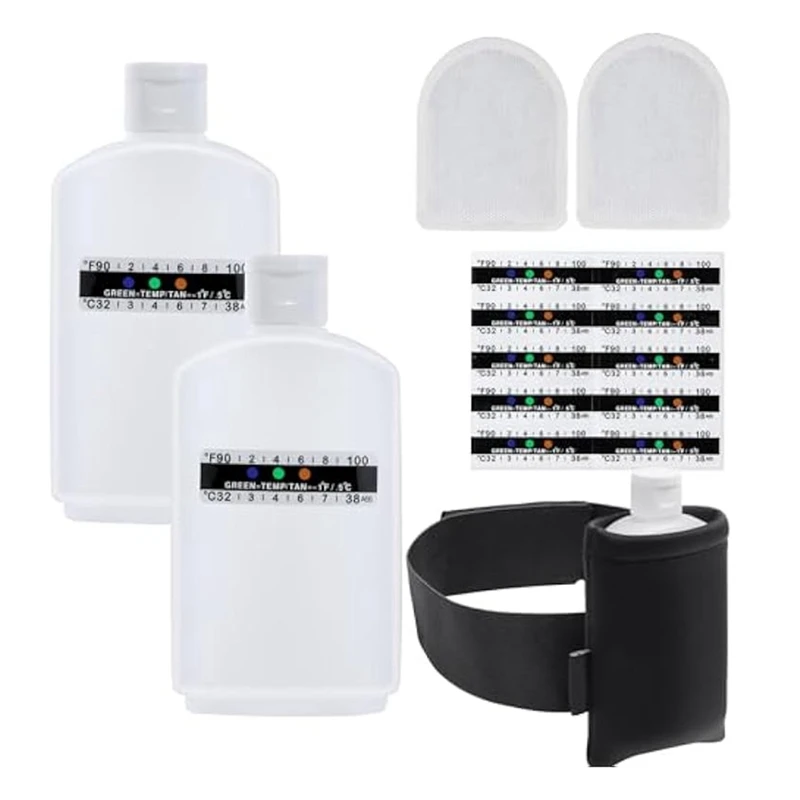 16Pcs Urine Test Complete Kit Includes 2 Empty Bottles,10 Adhesive Temperature Test Strips And Insulation Bag Durable
16Pcs Urine Test Complete Kit Includes 2 Empty Bottles,10 Adhesive Temperature Test Strips And Insulation Bag Durable