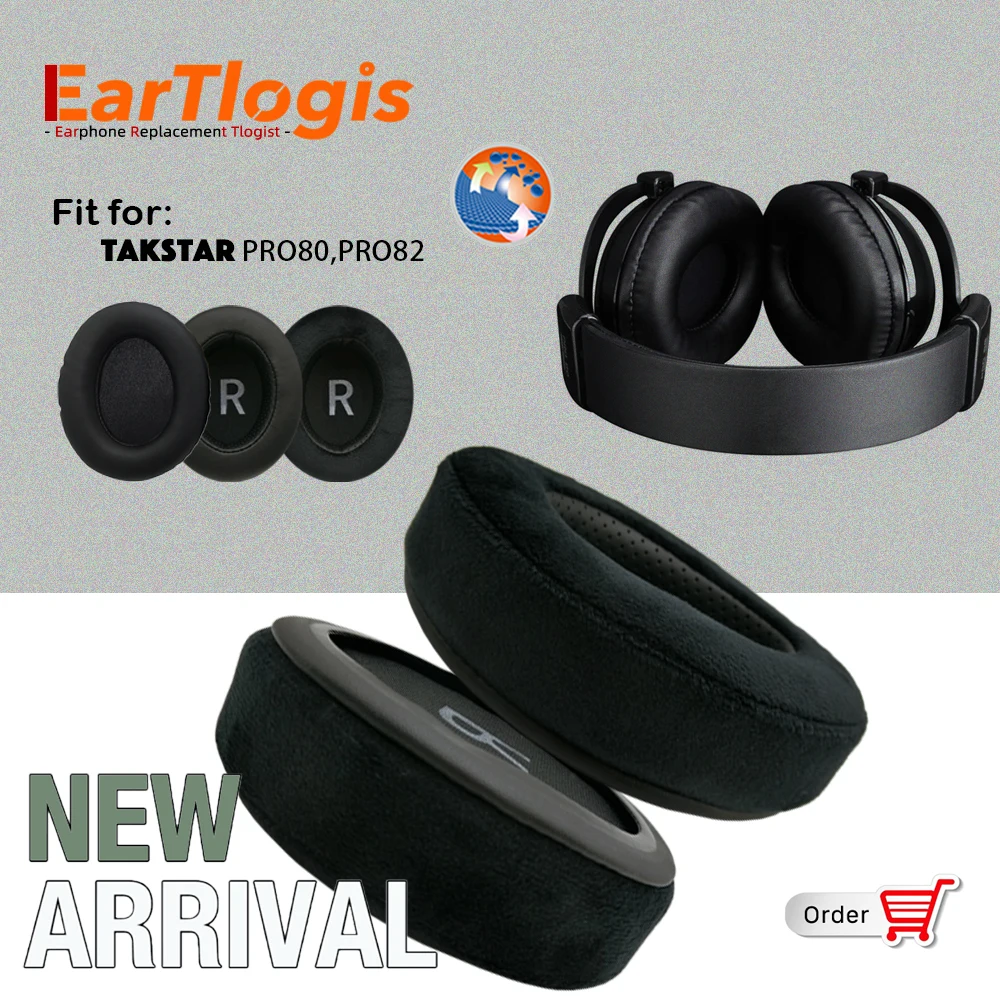 EarTlogis Replacement Ear Pads for Takstar PRO80 PRO82 Headphones Thicken Memory Foam Cushions Oval Headset Earmuff Earpads
EarTlogis Replacement Ear Pads for Takstar PRO80 PRO82 Headphones Thicken Memory Foam Cushions Oval Headset Earmuff Earpads