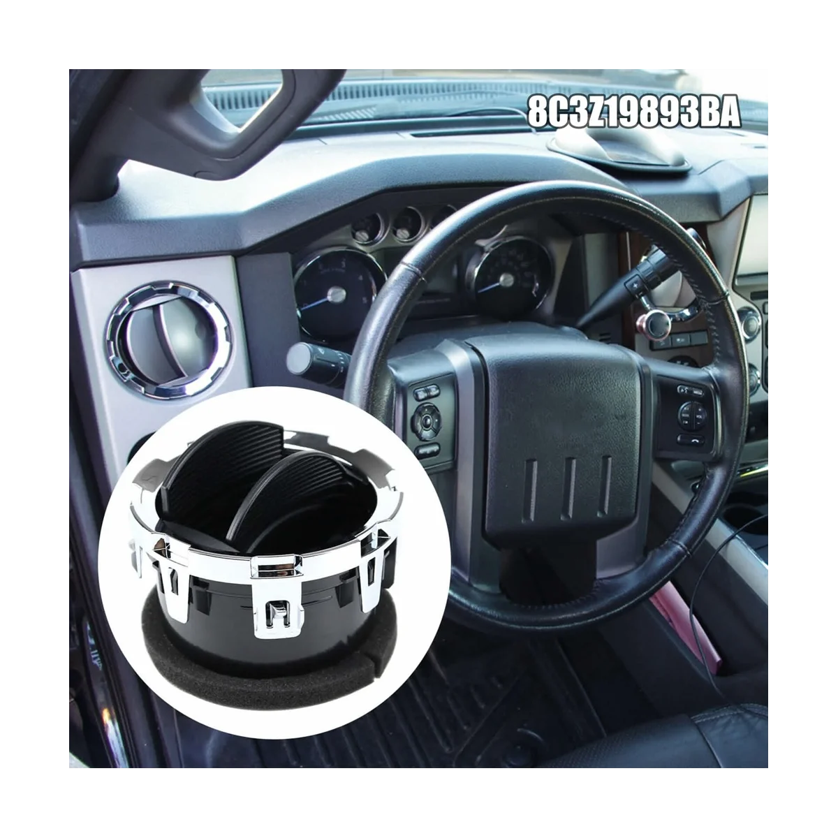 2 Pcs Car Dash Board Air Vent for FORD F-250 F-350 F-450 F-550 2008 2009 2010 Air Conditioner Outlet
2 Pcs Car Dash Board Air Vent for FORD F-250 F-350 F-450 F-550 2008 2009 2010 Air Conditioner Outlet