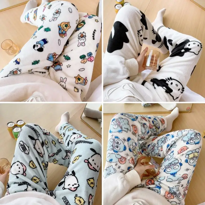 Kawaii Hello Kitty фланелевые пижамные штаны Аниме Sanrio осень-зима утолщенные теплые домашние брюки для отдыха для девочек рождественские подарки для влюбленных
Kawaii Hello Kitty фланелевые пижамные штаны Аниме Sanrio осень-зима утолщенные теплые домашние брюки для отдыха для девочек рождественские подарки для влюбленных