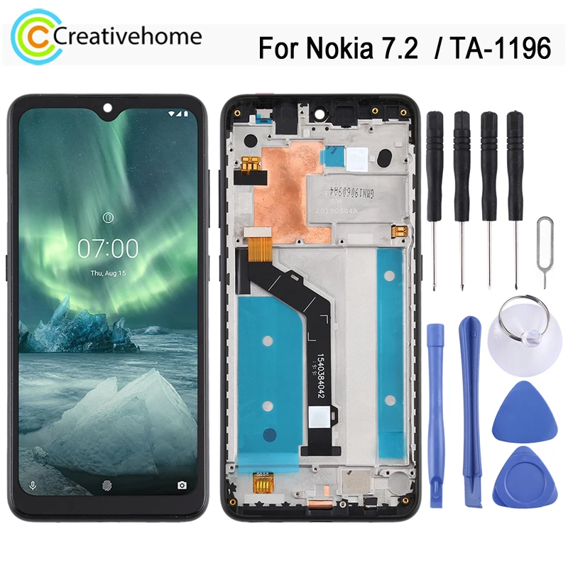 ЖК-экран TFT с рамкой для Nokia 7,2 TA-1196, ЖК-дисплей и дигитайзер, полная сборка, запасные части для ремонта
ЖК-экран TFT с рамкой для Nokia 7,2 TA-1196, ЖК-дисплей и дигитайзер, полная сборка, запасные части для ремонта