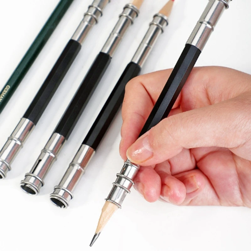 10PCS Pencil Extender Holder Adjustable Pencil Lengthener Tool With 6PCS Metal Color Rod Single-End Pencil Extender
10PCS Pencil Extender Holder Adjustable Pencil Lengthener Tool With 6PCS Metal Color Rod Single-End Pencil Extender
