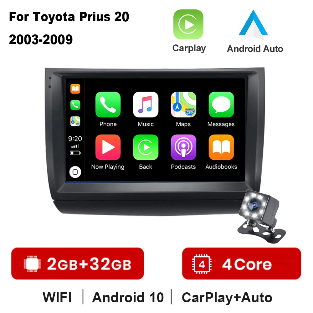 Carplay Autoradio 2 din Android 10 For Toyota Prius 20 2003-2009 Car Radio Multimedia Video Player GPS Navigation Stereo BT HU
Carplay Autoradio 2 din Android 10 For Toyota Prius 20 2003-2009 Car Radio Multimedia Video Player GPS Navigation Stereo BT HU