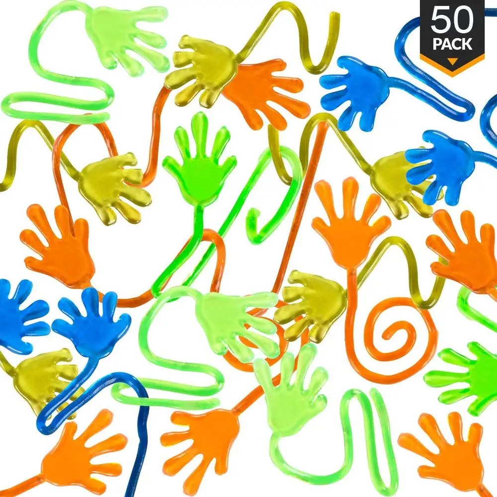 New 50pcs Party Favors Supplies Vinyl Sticky Hands Slap Squishy Toy Play Pinata Fillers Treat Bag Wedding Favors Random Colors
New 50pcs Party Favors Supplies Vinyl Sticky Hands Slap Squishy Toy Play Pinata Fillers Treat Bag Wedding Favors Random Colors