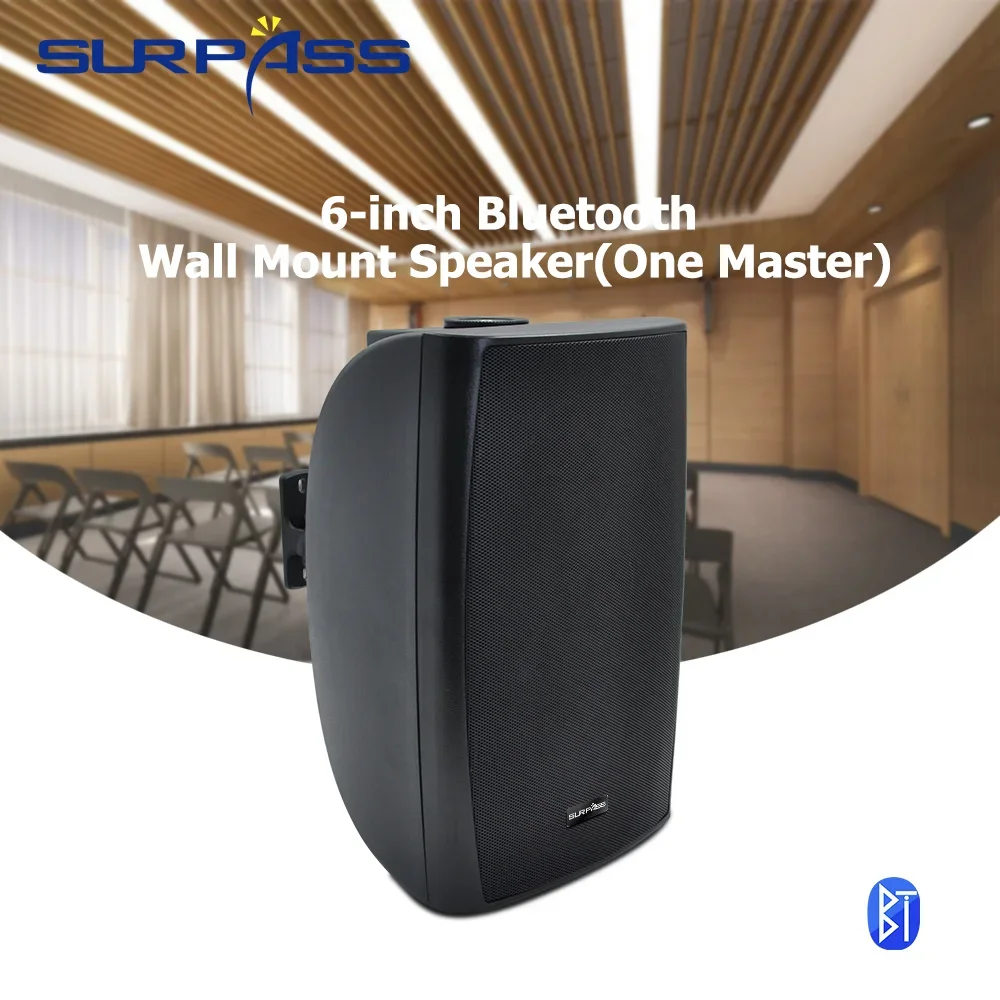 Wall Mount Speaker System 6'' 40W Wall Bluetooth Speaker Built-in Class D Digital Amplifier Background Audio System for Hotel
Wall Mount Speaker System 6'' 40W Wall Bluetooth Speaker Built-in Class D Digital Amplifier Background Audio System for Hotel