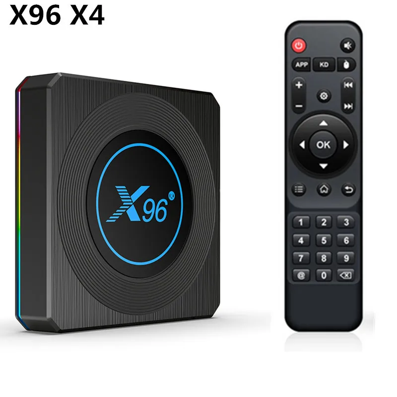 X96 X4 Amlogic S905X4 Smart RGB Light TV Box Android 11 4GB 64GB 32GB 2GB 16GB Wifi Media Player TVBOX 8K Set Top Box Kilomega
X96 X4 Amlogic S905X4 Smart RGB Light TV Box Android 11 4GB 64GB 32GB 2GB 16GB Wifi Media Player TVBOX 8K Set Top Box Kilomega