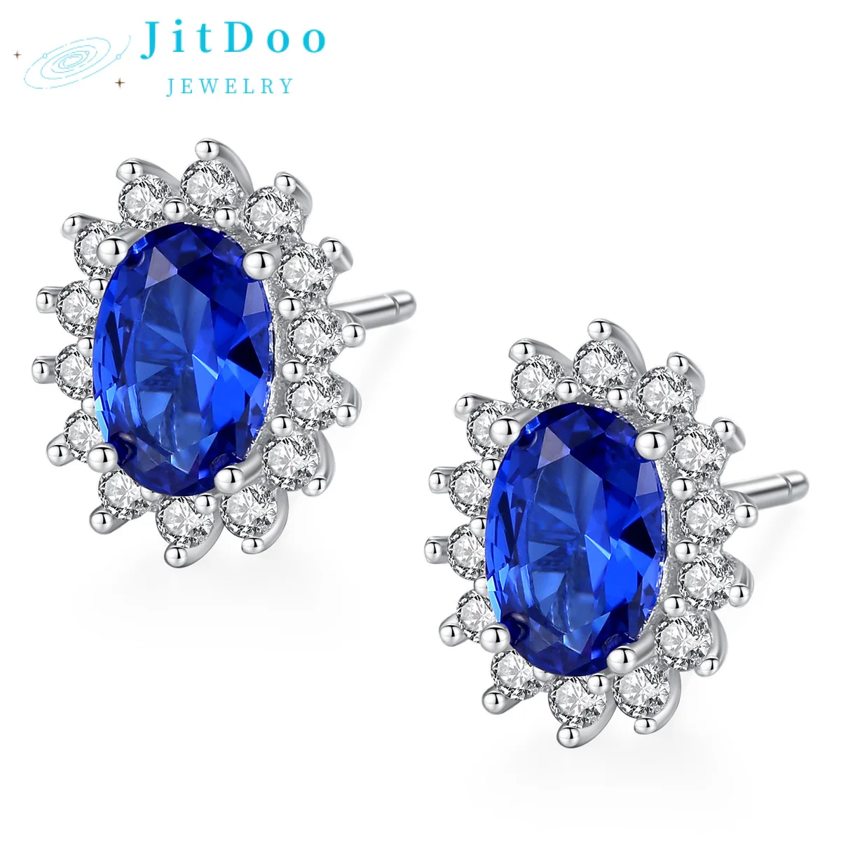 JitDoo Eternity Blue CZ Stud Earring for Women S925 Silver Luxury Bride Wedding Earrings Elegant Ear Accessories Party Jewelry
JitDoo Eternity Blue CZ Stud Earring for Women S925 Silver Luxury Bride Wedding Earrings Elegant Ear Accessories Party Jewelry