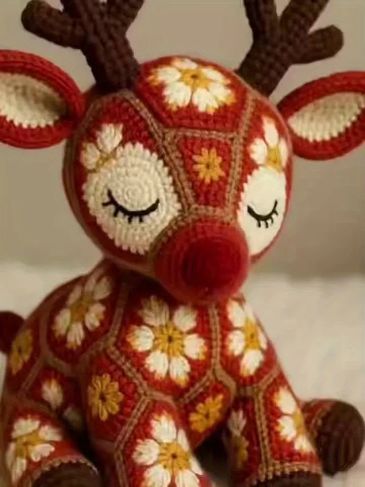 Floral Reindeer Crochet Kit, 4 Colors. DIY Weaving Kit with Video Tutorial. Perfect Holiday Gift & Home Decor! Floral Reindeer Crochet Kit, 4 Colors. DIY Weaving Kit with Video Tutorial. Perfect Holiday Gift & Home Decor!