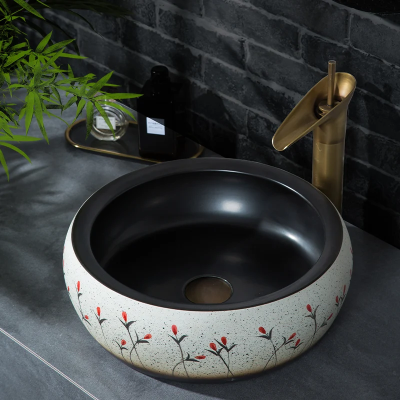 Flower Shape Handmade Europe Style Lavobo Ceramic Bathroom Artistic Bathroom Sink Countertop basin washing flower and bird
Flower Shape Handmade Europe Style Lavobo Ceramic Bathroom Artistic Bathroom Sink Countertop basin washing flower and bird