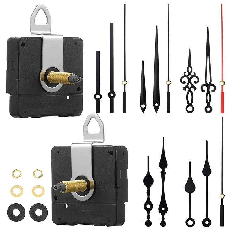 32Mm Long Shaft DIY Quartz Clock Movement Mechanism With 5 Different Pairs Hands Wall Clock Repair Parts Replacement
32Mm Long Shaft DIY Quartz Clock Movement Mechanism With 5 Different Pairs Hands Wall Clock Repair Parts Replacement
