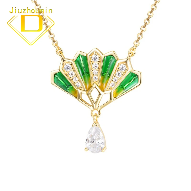 Original Design Fashion Enamel Scalloped Zircon Pendant Necklace for Women Fine Jewelry S925 Solid Silver Simple Gifts for Girls
Original Design Fashion Enamel Scalloped Zircon Pendant Necklace for Women Fine Jewelry S925 Solid Silver Simple Gifts for Girls