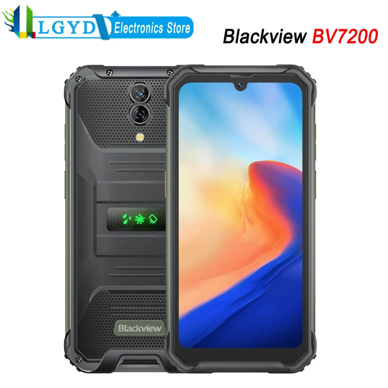 

Blackview BV7200 Rugged Phone Global Version 6GB+128GB ROM 6.1'' Android 12 MTK Helio G85 Octa Core to 2.0GHz NFC Quick Charge