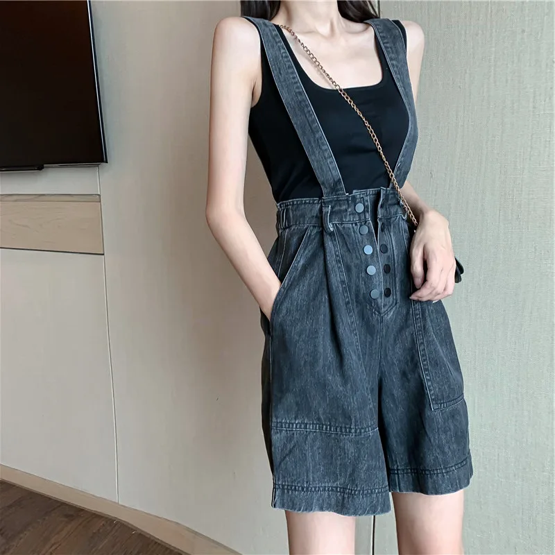Summer Women's Strap Shorts Daily Shorts for Women Fashion Slim Fit Button Short Pants Casual Suspender Romper Jumpsuits 2023
Summer Women's Strap Shorts Daily Shorts for Women Fashion Slim Fit Button Short Pants Casual Suspender Romper Jumpsuits 2023