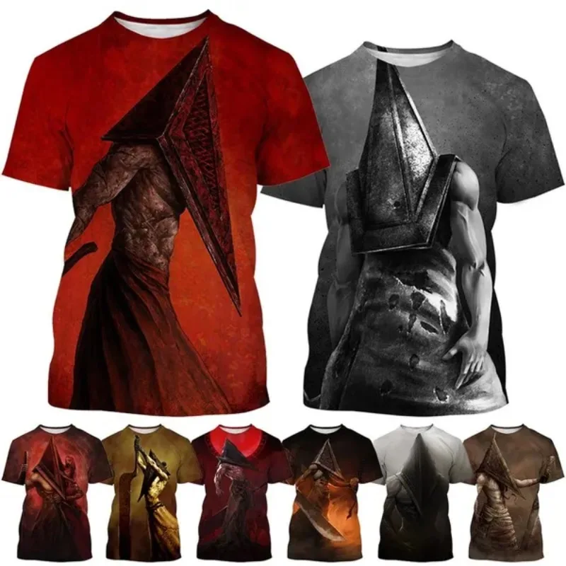 Horror Movie & Game Silent Hill Pyramid Head 3D Print Short Sleeve T Shirt Men's Monster Hip Hop Style Streetwear Top Tee
Horror Movie & Game Silent Hill Pyramid Head 3D Print Short Sleeve T Shirt Men's Monster Hip Hop Style Streetwear Top Tee