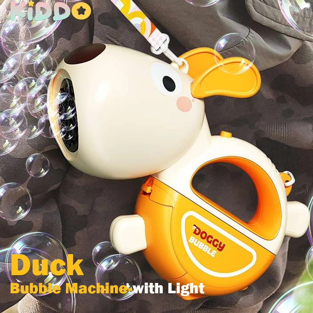 Duck Bubble Gun Automatic With Light Bubbles Machine Fully Shape Blower Boys Girls Toys Straps Party Games Outdoor Childrens Day
Duck Bubble Gun Automatic With Light Bubbles Machine Fully Shape Blower Boys Girls Toys Straps Party Games Outdoor Childrens Day
