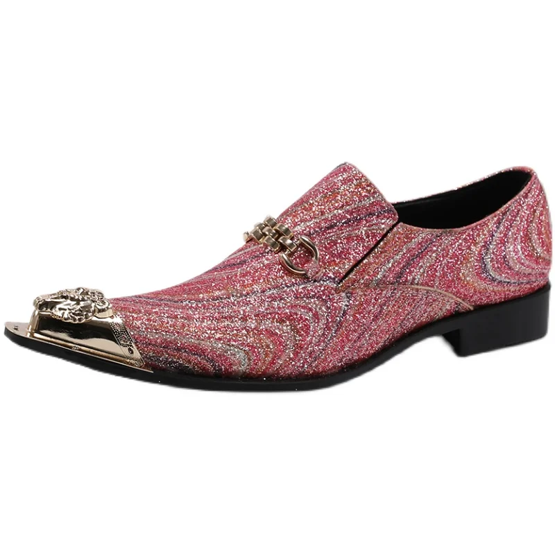 Spring And Summer Boutique Fashion Pointed Toe Sequins Model Catwalk Elegant Business Banquet Wedding Men's Leather Shoes
Spring And Summer Boutique Fashion Pointed Toe Sequins Model Catwalk Elegant Business Banquet Wedding Men's Leather Shoes