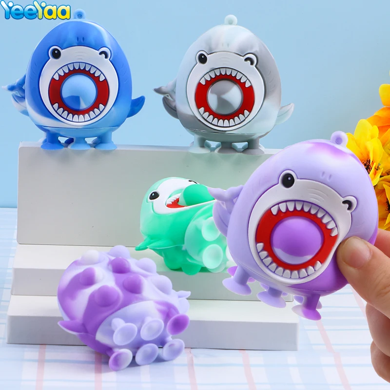 Shark Pop Up Bubble Toys Fidget Anti-Stress Press Balls Kids Toys Pinch Decompression For Adult And Children Gift 2023 Newest
Shark Pop Up Bubble Toys Fidget Anti-Stress Press Balls Kids Toys Pinch Decompression For Adult And Children Gift 2023 Newest