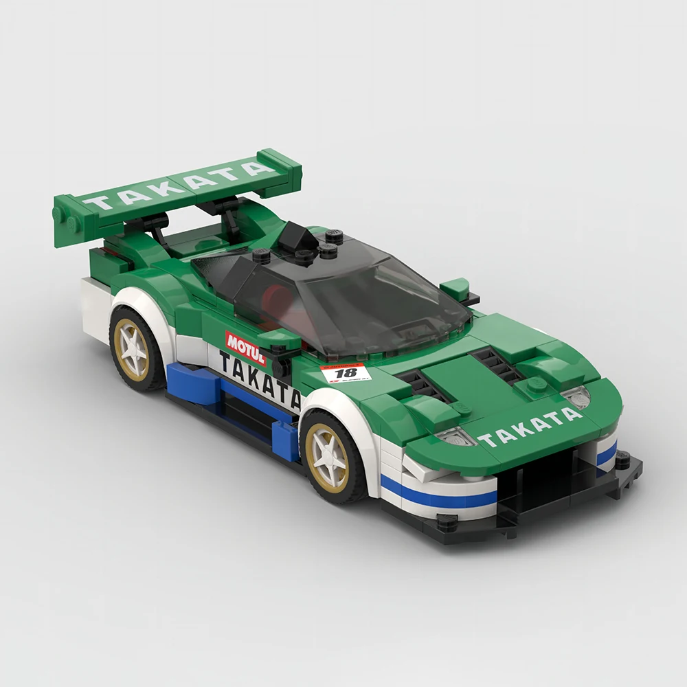 

296PCS MOC Speed Champion Brand Racing City Sports Car Model Technology Car Building Blocks Creative DIY Children's Toy Gift