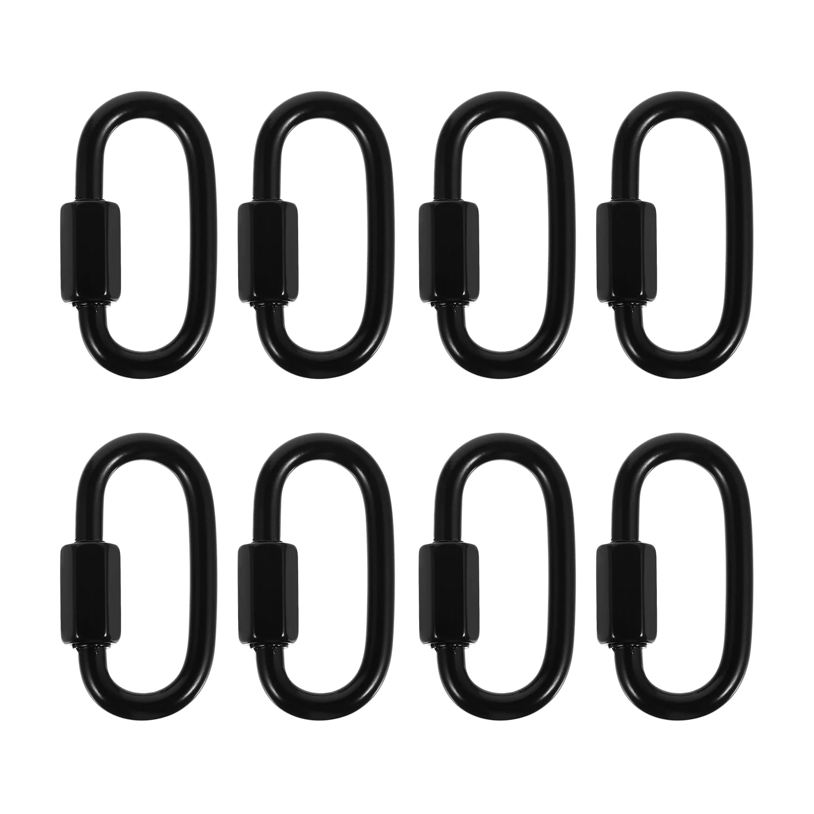 8 Pcs Carabiner Rope Quick Link Connector Lifting Hooks Safety Chain Outdoor Links Stainless Steel Connectors
8 Pcs Carabiner Rope Quick Link Connector Lifting Hooks Safety Chain Outdoor Links Stainless Steel Connectors