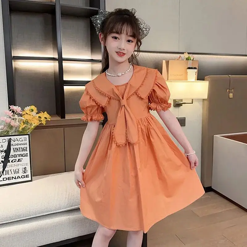 Летнее Хлопковое платье для девочек 4-14 лет, на возраст 5-13 лет 
Летнее Хлопковое платье для девочек 4-14 лет, на возраст 5-13 лет