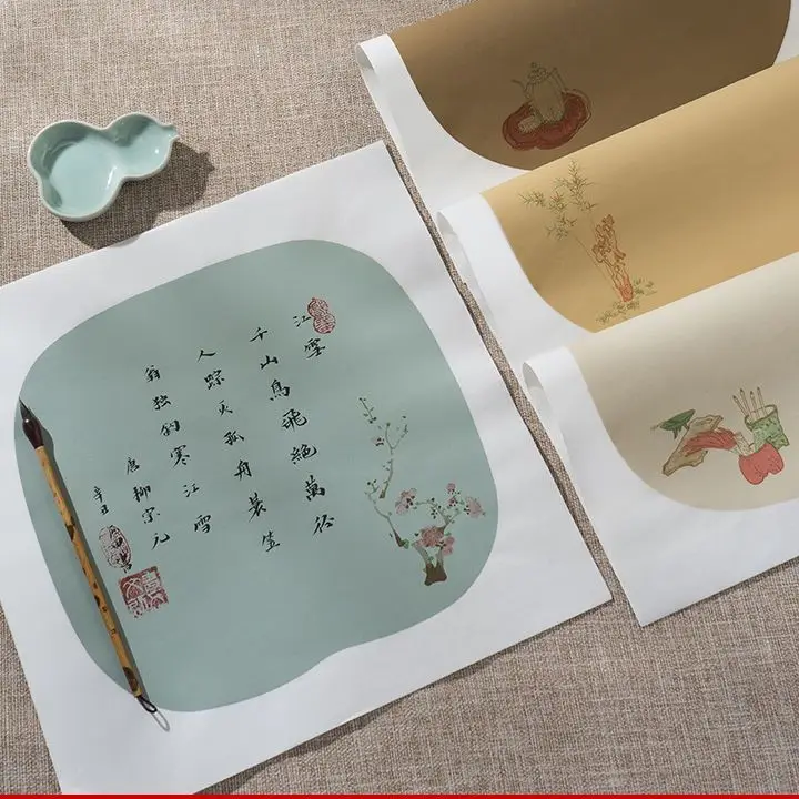 Batik retro printing handwriting half-cooked rice paper brush calligraphy practice sketches to create calligraphy works paper
Batik retro printing handwriting half-cooked rice paper brush calligraphy practice sketches to create calligraphy works paper