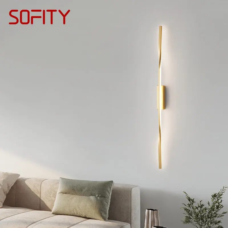 BERTH Modern Brass Wall Sconce Lamp LED 3 Colors Creative Simplicity Gold Interior Bedside Light for Home Living Room
BERTH Modern Brass Wall Sconce Lamp LED 3 Colors Creative Simplicity Gold Interior Bedside Light for Home Living Room