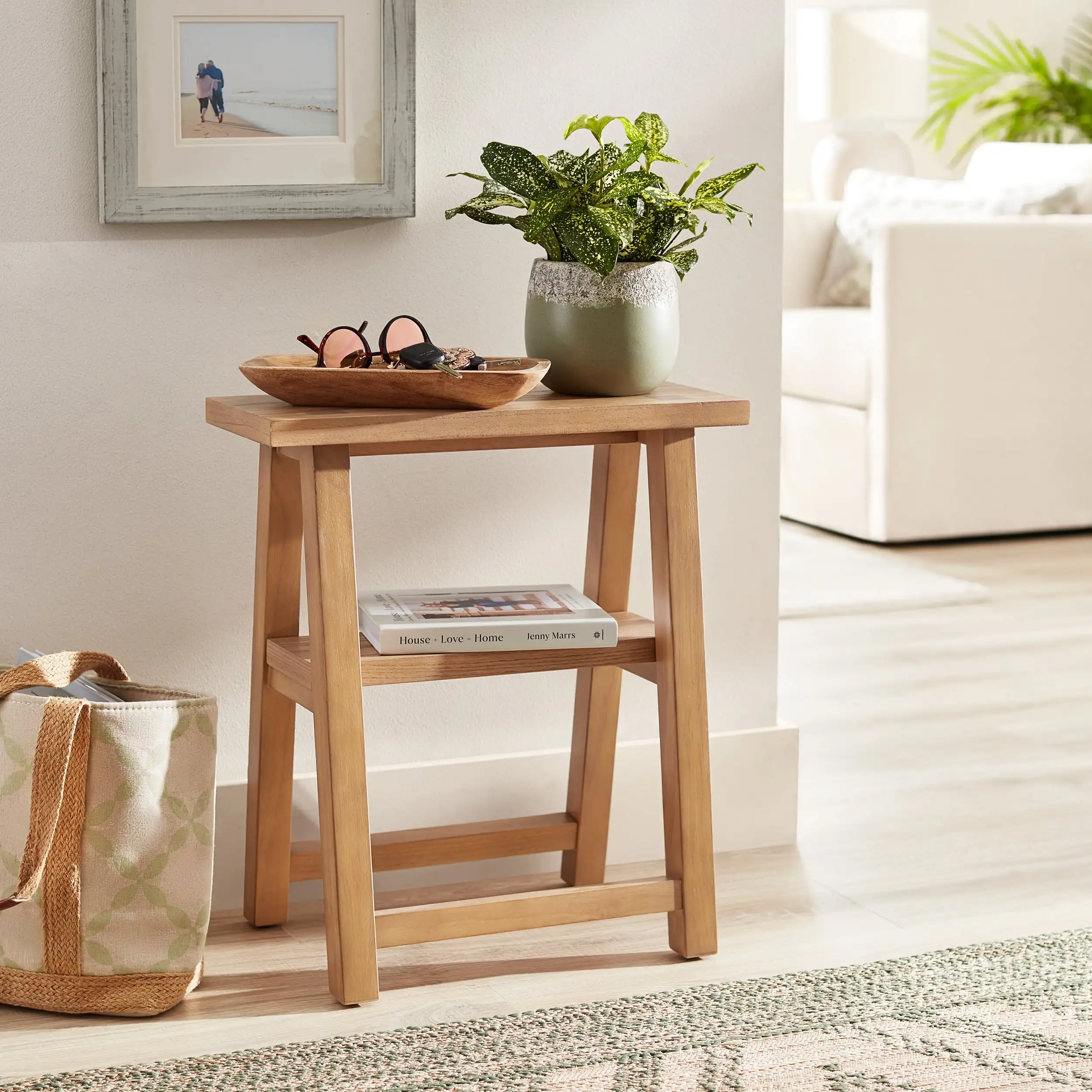 

Better Homes & Gardens Parkridge Solid Wood Narrow Accent Styling Table Natural Oak Finish By Dave & Jenny Marrs