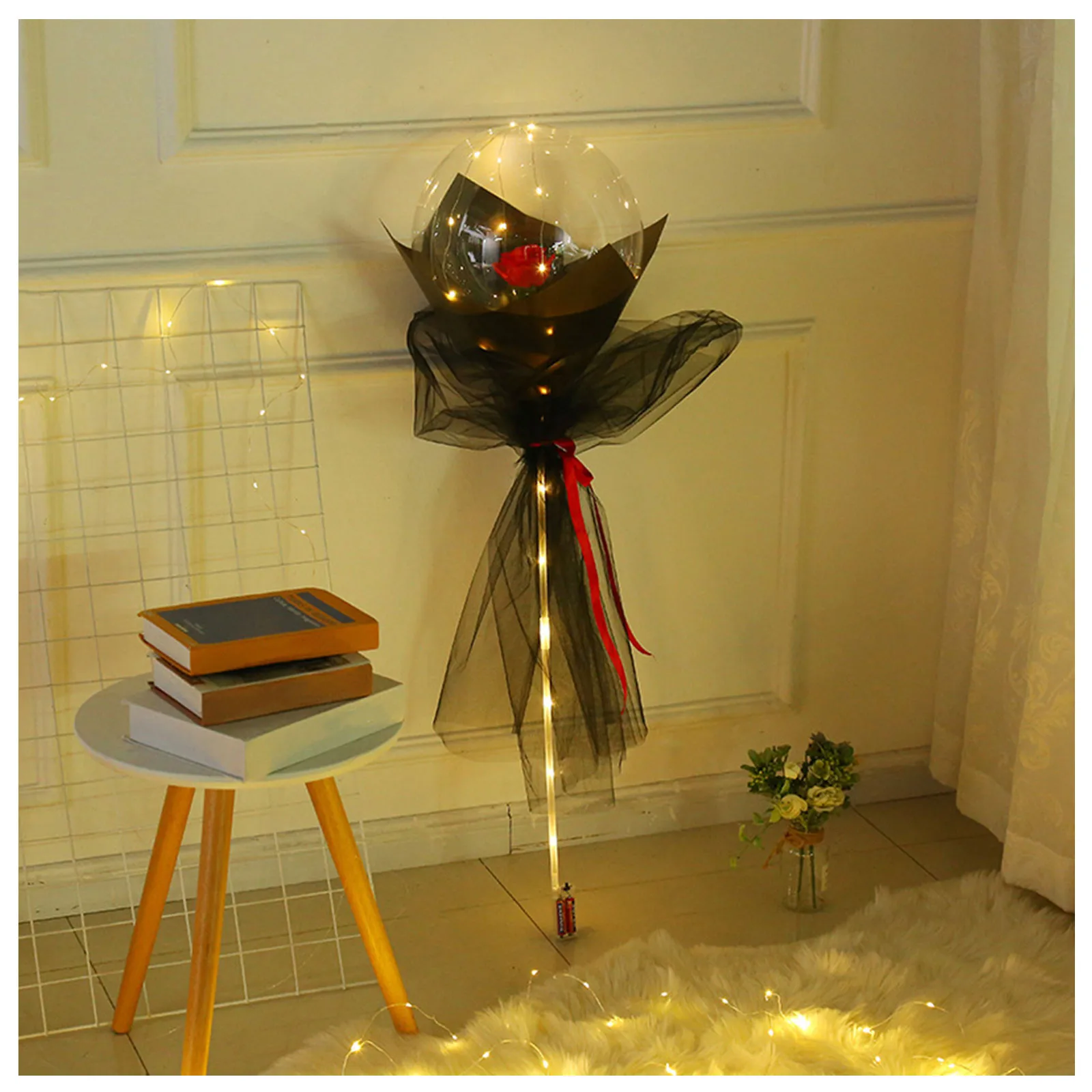 Wedding Birthday Party Decorations Rose Bouquet LED Luminous Balloons DIY Gift Luminous Transparent Ballons Home Decor
Wedding Birthday Party Decorations Rose Bouquet LED Luminous Balloons DIY Gift Luminous Transparent Ballons Home Decor