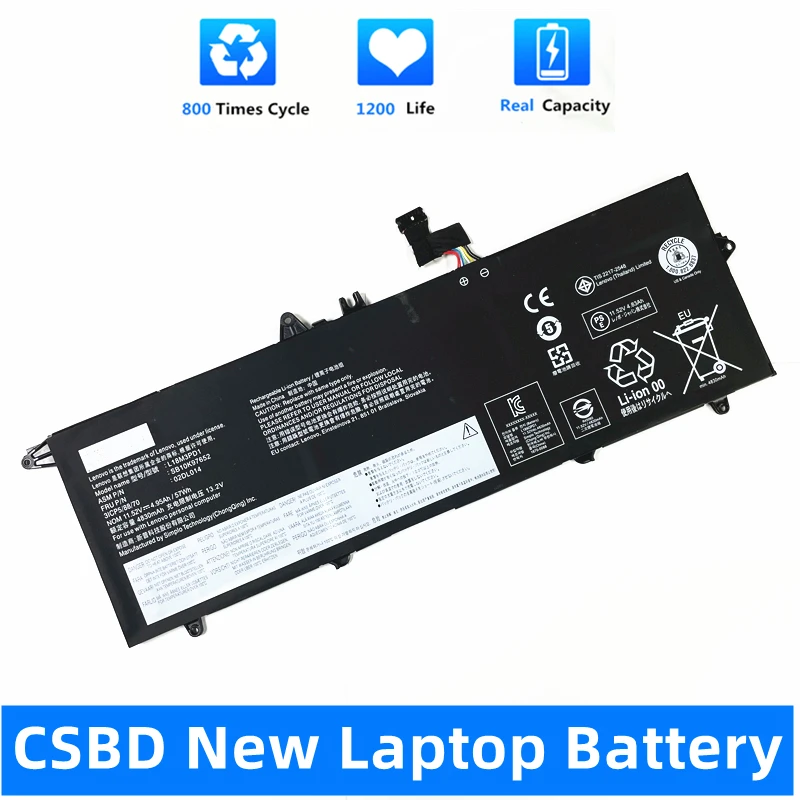 

CSBD New L18M3PD1 L18C3PD2 Laptop Battery For Lenovo ThinkPad T14S T490S T495S Series L18C3PD1 L18L3PD1 L18M3PD2 02DL013 02DL01