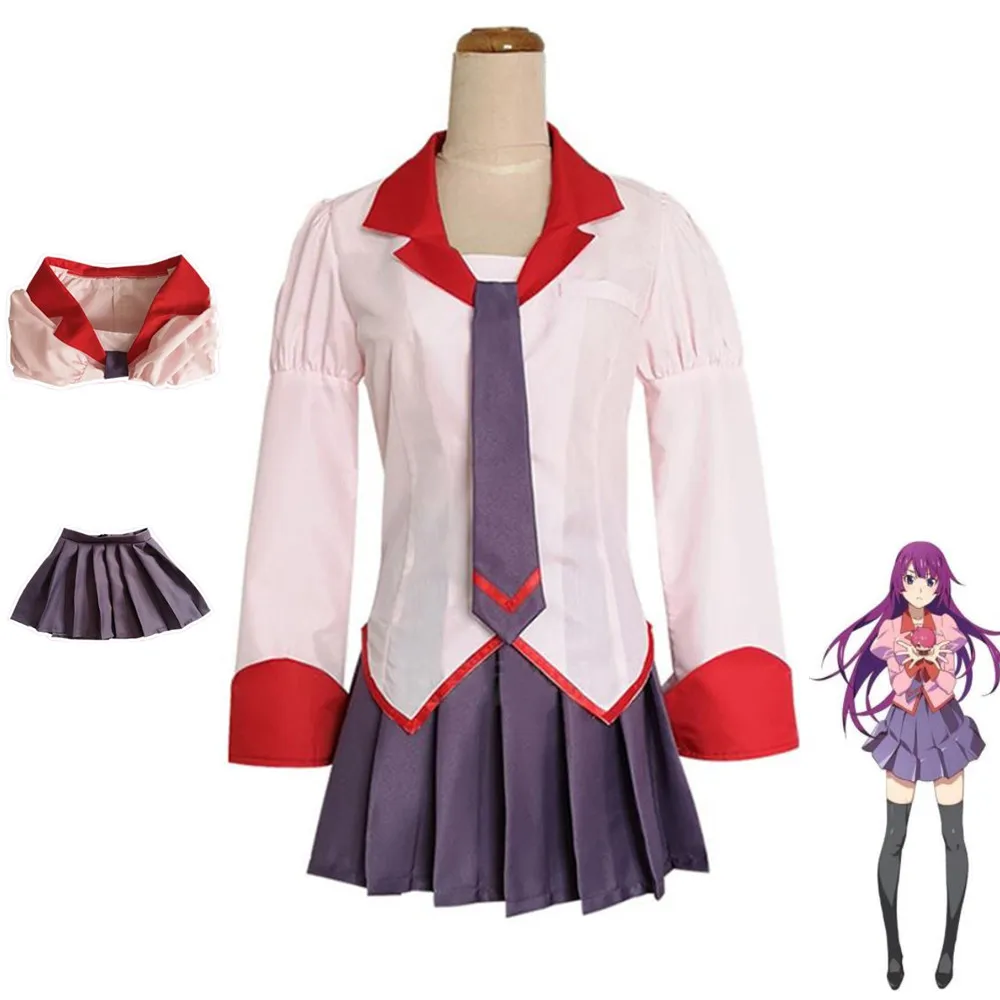 Anime Kanbaru Suruga Hanekawa Tsubasa Senjougahara Hitagi Bakemonogatari Monogatari Series Cosplay Costume Woman School Uniform
Anime Kanbaru Suruga Hanekawa Tsubasa Senjougahara Hitagi Bakemonogatari Monogatari Series Cosplay Costume Woman School Uniform